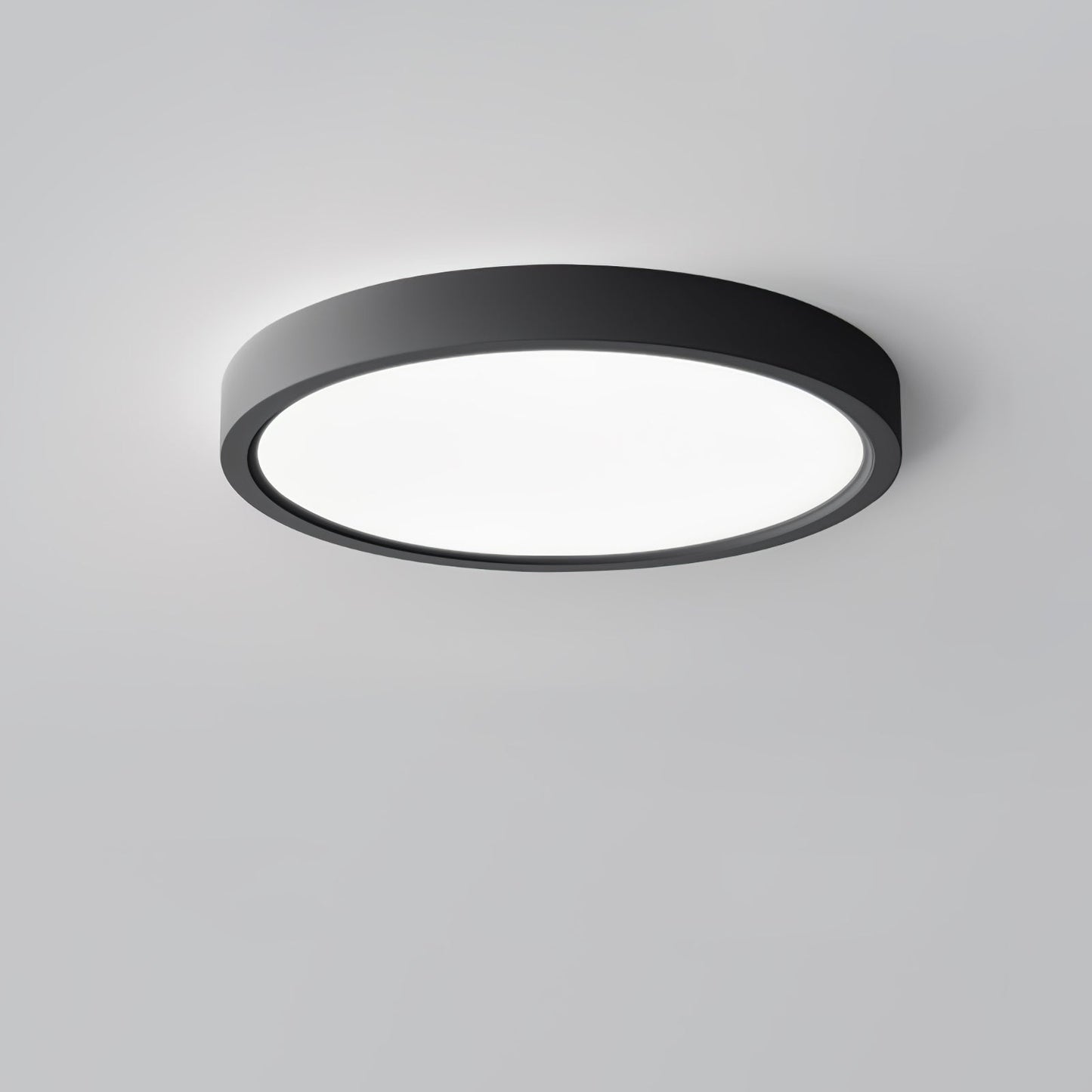 Acrylic Thinnest Round Ceiling Light Dia 11.8″ x H 0.98″ / Dia 30cm x H 2.5cm / Black / Cool Light 1001 Ceiling lamp