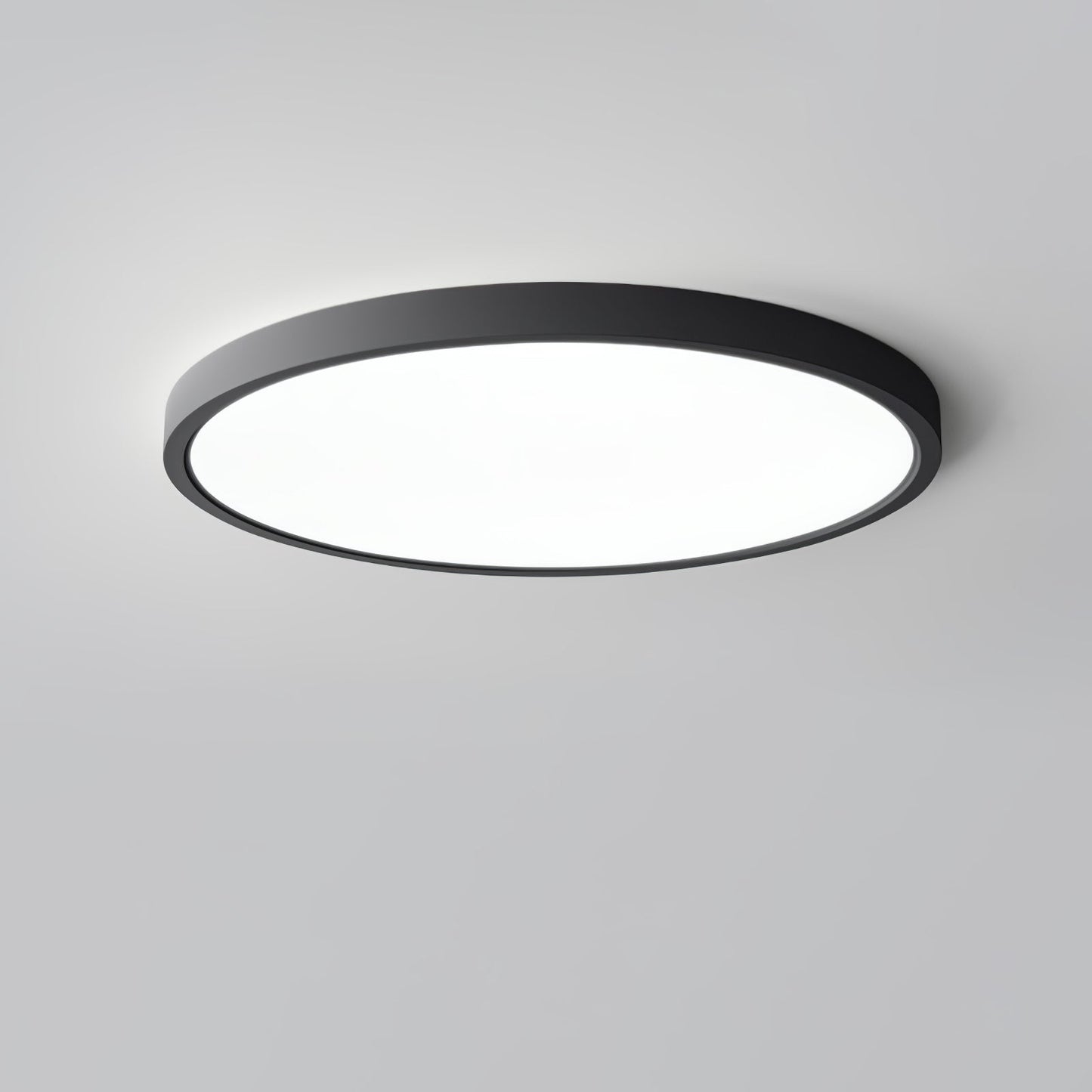 Acrylic Thinnest Round Ceiling Light Dia 15.7″ x H 0.98″ / Dia 40cm x H 2.5cm / Black / Cool Light 1001 Ceiling lamp
