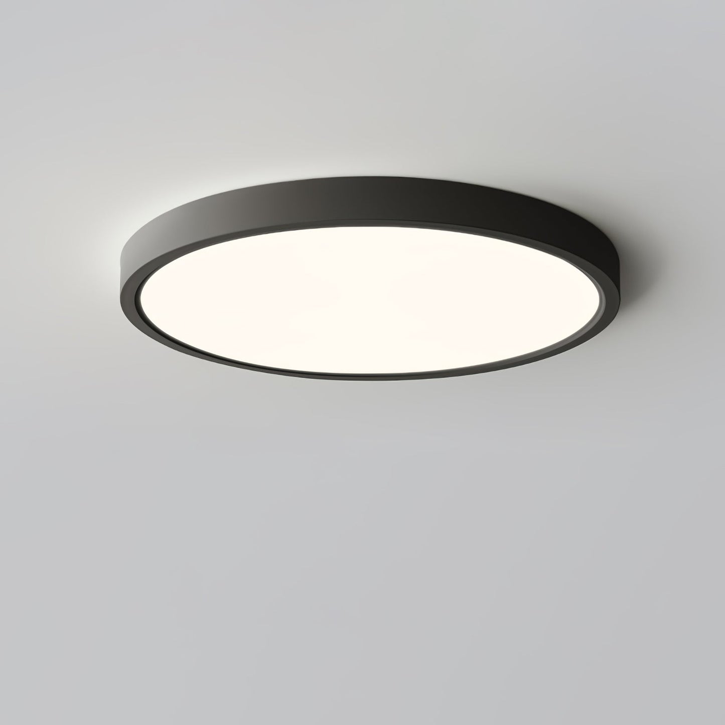 Acrylic Thinnest Round Ceiling Light Dia 15.7″ x H 0.98″ / Dia 40cm x H 2.5cm / Black / Warm Light 1001 Ceiling lamp
