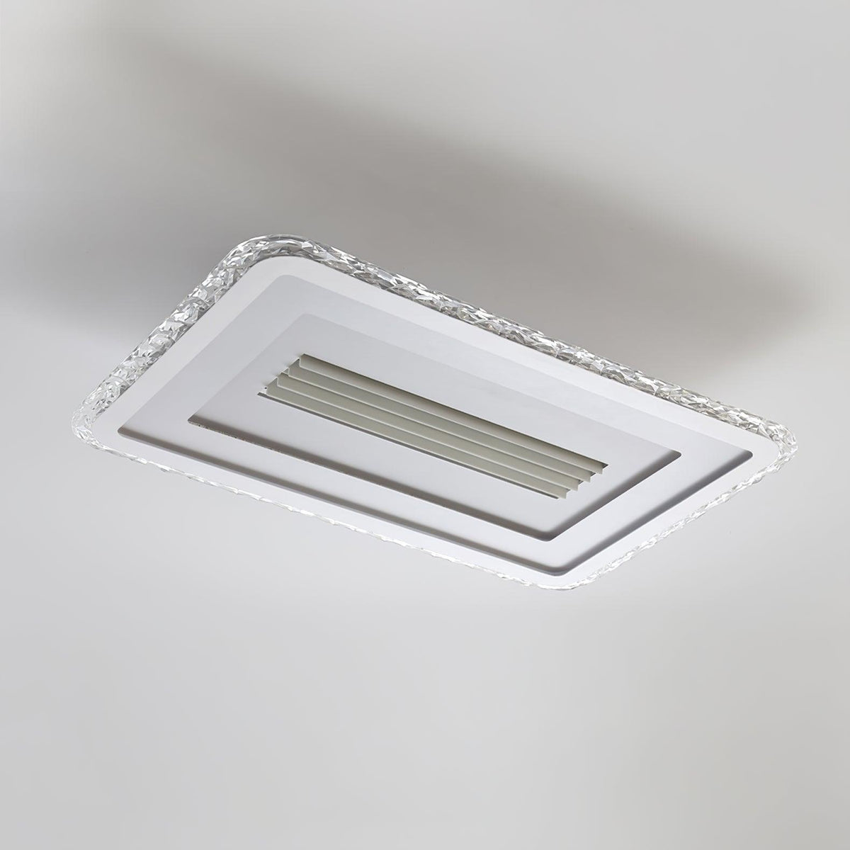 Acrylic Ultrathin Rectangle Ceiling Lamp Model A: L 38.6″ x W 26.8″ x H 2″ / L 98cm x W 65cm x H 5cm / White / RC
