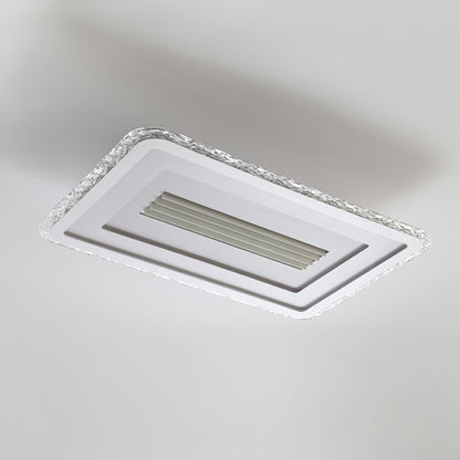 Acrylic Ultrathin Rectangle Ceiling Lamp Model A: L 38.6″ x W 26.8″ x H 2″ / L 98cm x W 65cm x H 5cm / White / RC