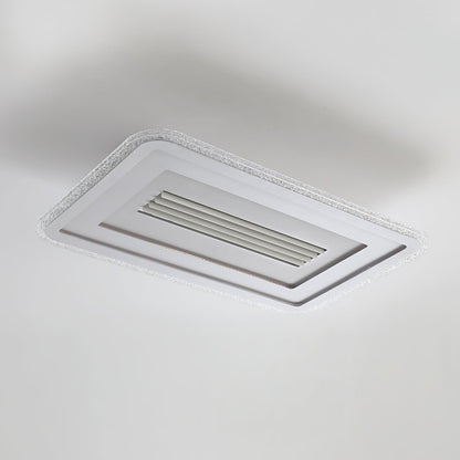 Acrylic Ultrathin Rectangle Ceiling Lamp Model B: L 38.6″ x W 26.8″ x H 2″ / L 98cm x W 65cm x H 5cm / White / RC