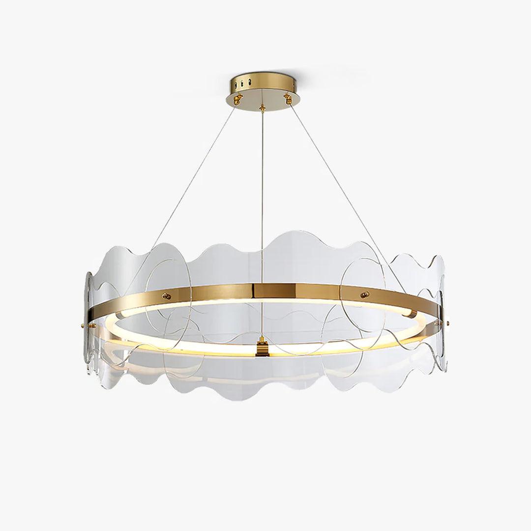 Acrylic Wave Chandelier Chandelier