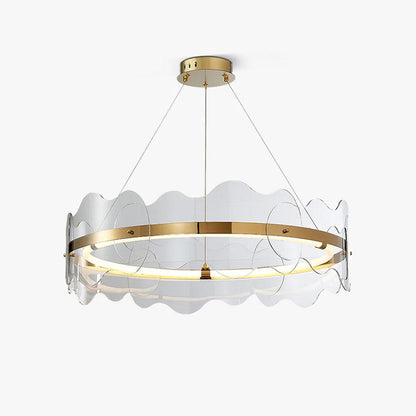 Acrylic Wave Chandelier Chandelier