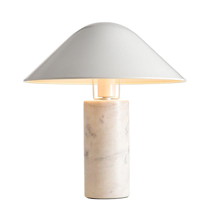 Adelaide Marble Table Lamp ? 14.9″ x H 16.5″ / Dia 38cm x H 42cm / White / US plug Table lamp