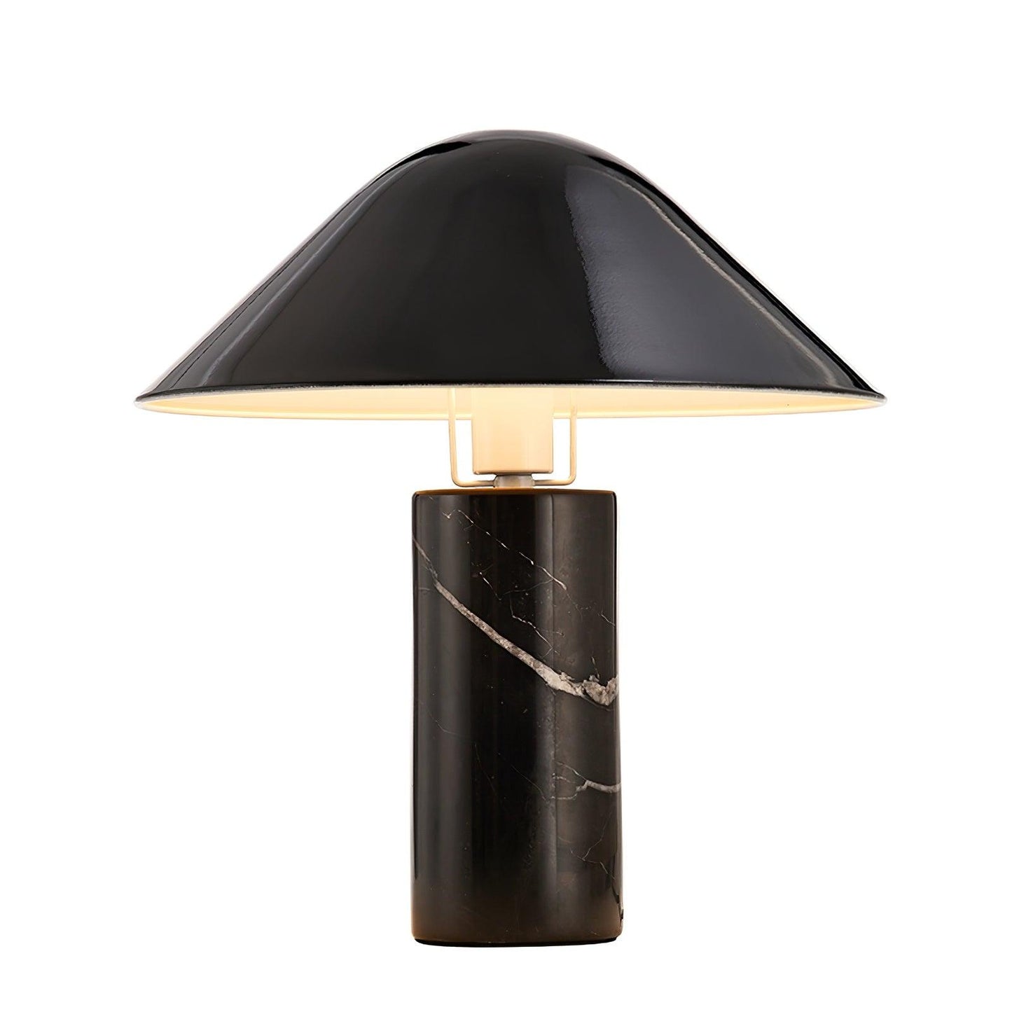 Adelaide Marble Table Lamp ? 14.9″ x H 16.5″ / Dia 38cm x H 42cm / Black / US plug Table lamp