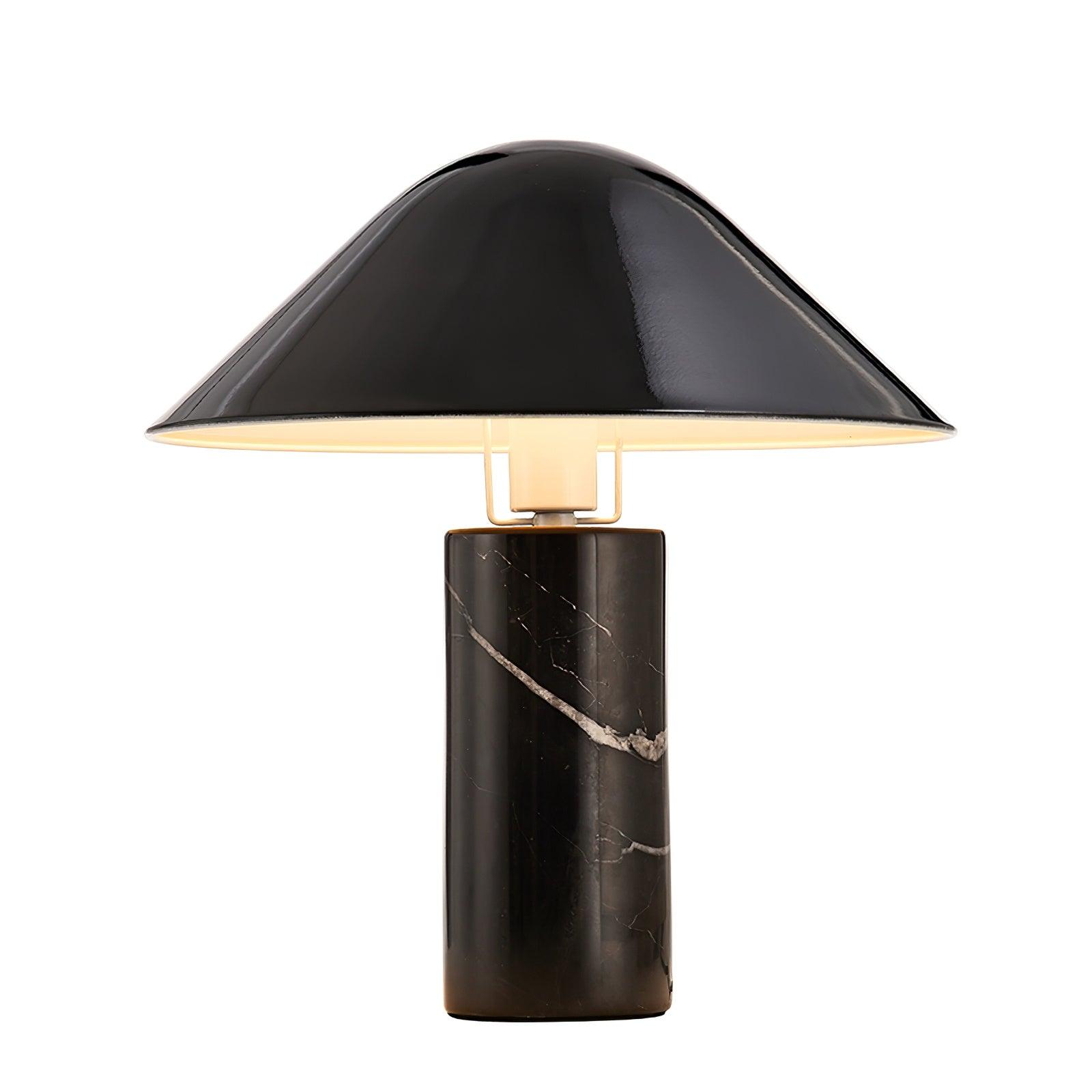 Adelaide Marble Table Lamp ? 14.9″ x H 16.5″ / Dia 38cm x H 42cm / Black / US plug Table lamp