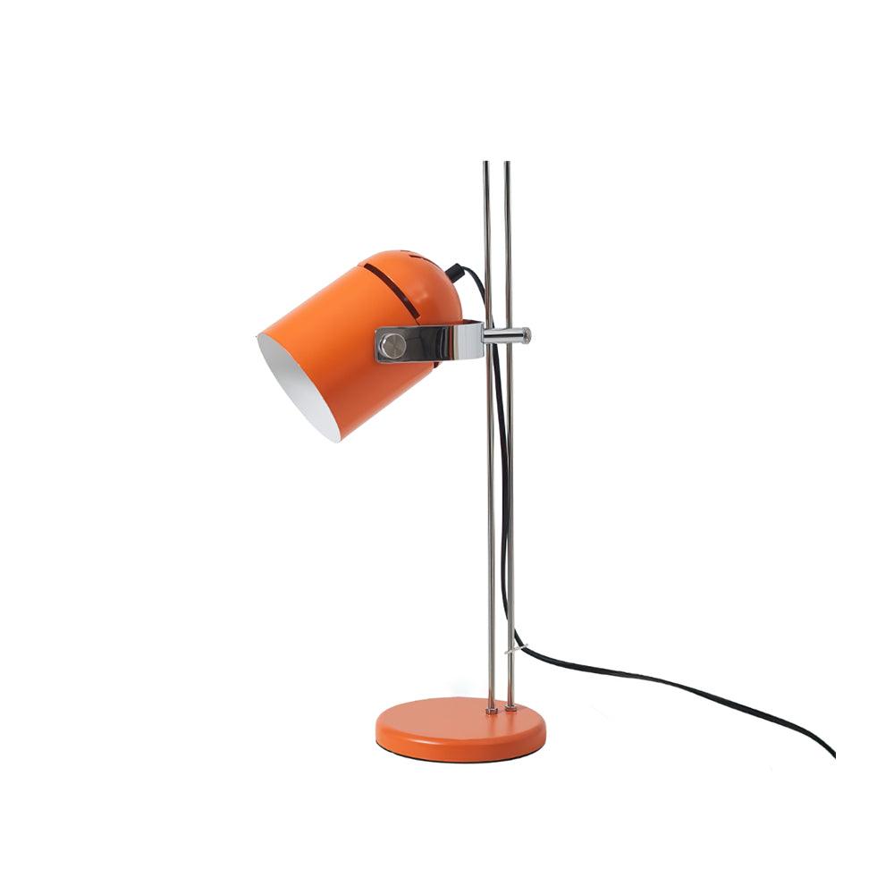Adjusta Liftable Desk Lamp Dia 5.9″ x H 19.7″ / Dia 15cm x H 50cm / Chrome & Orange / US Plug Table lamp