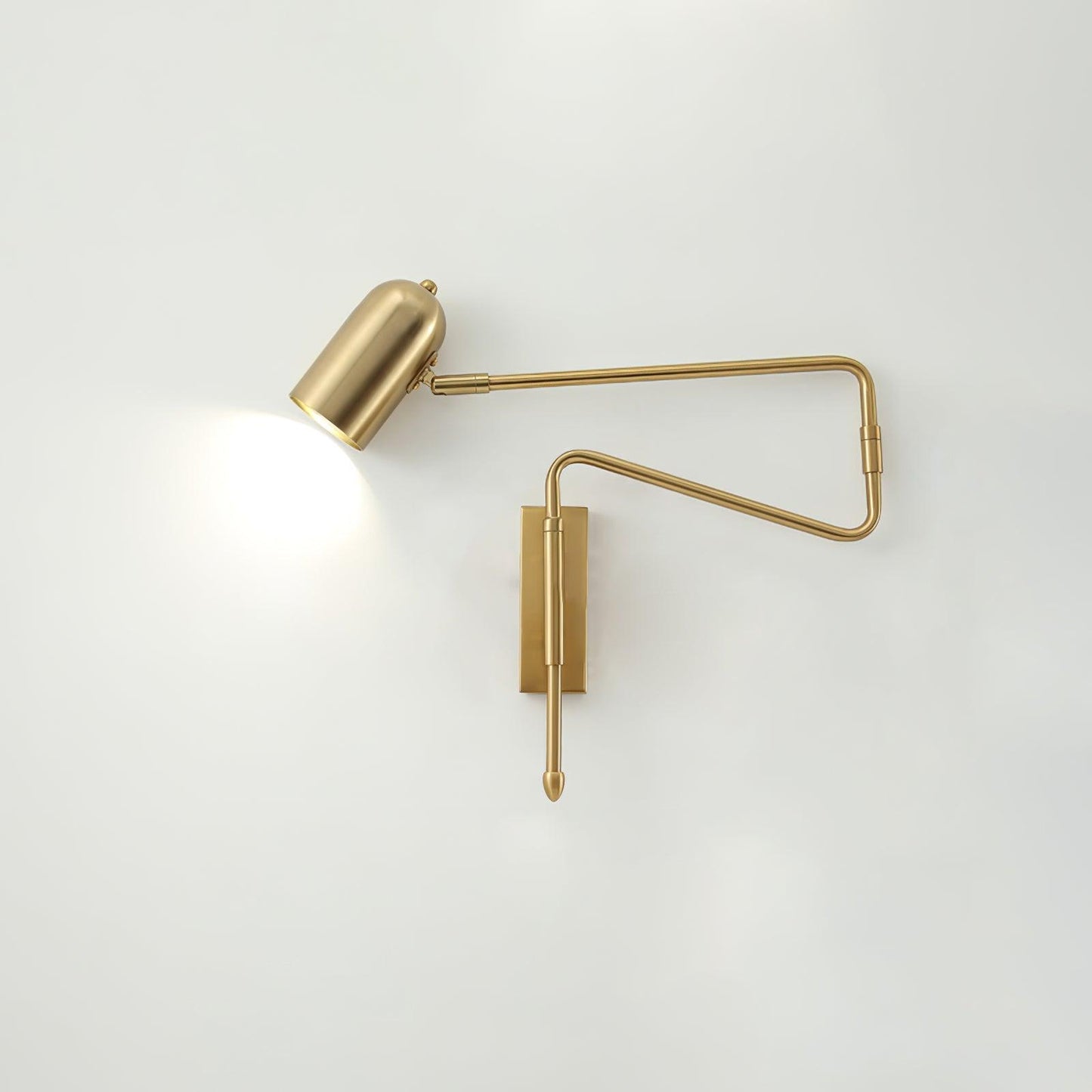 Adjustable Arm Reading Wall Lamp Model A L 16.5″ x H 15.7″ / L 42cm x H 40cm / Gold Wall lamp