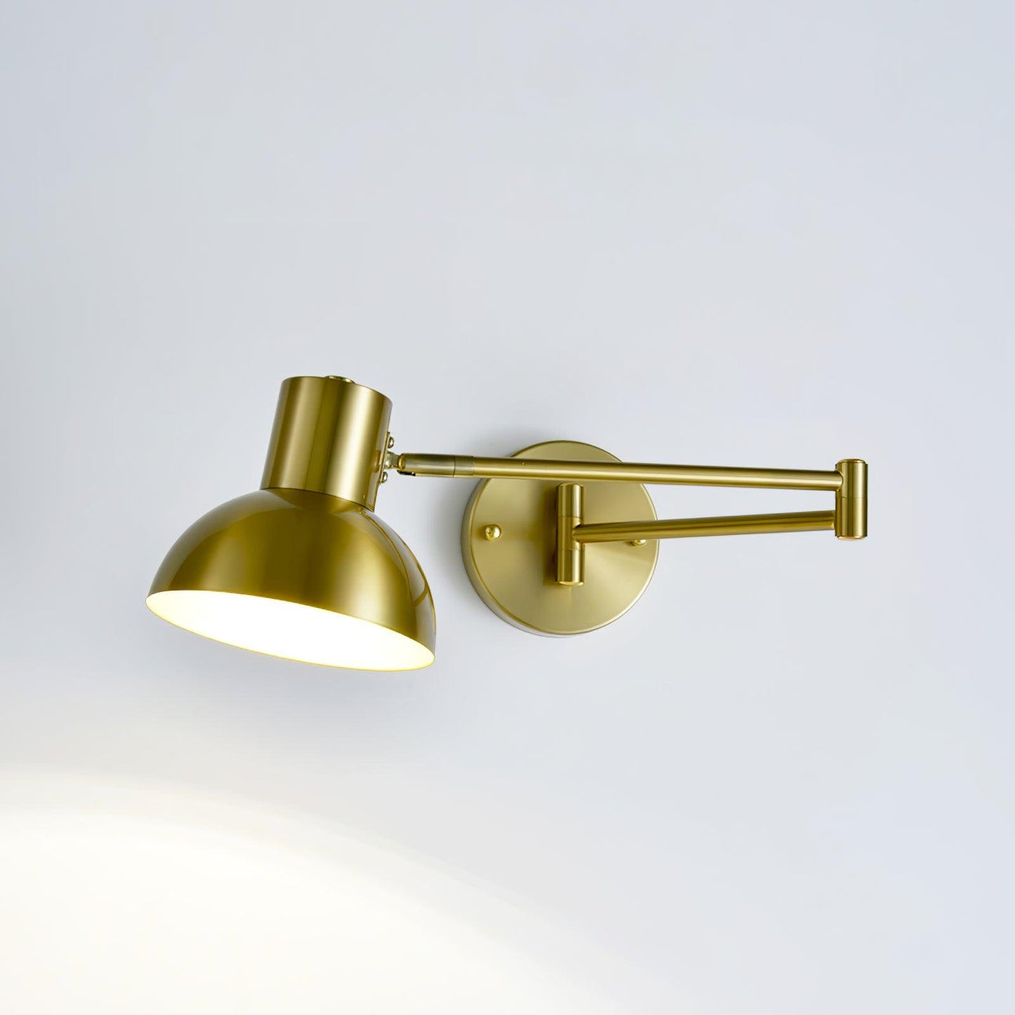 Adjustable Arm Reading Wall Lamp Model B L 14.6″ x H 5.9″ / L 37cm x H 15cm / Gold Wall lamp