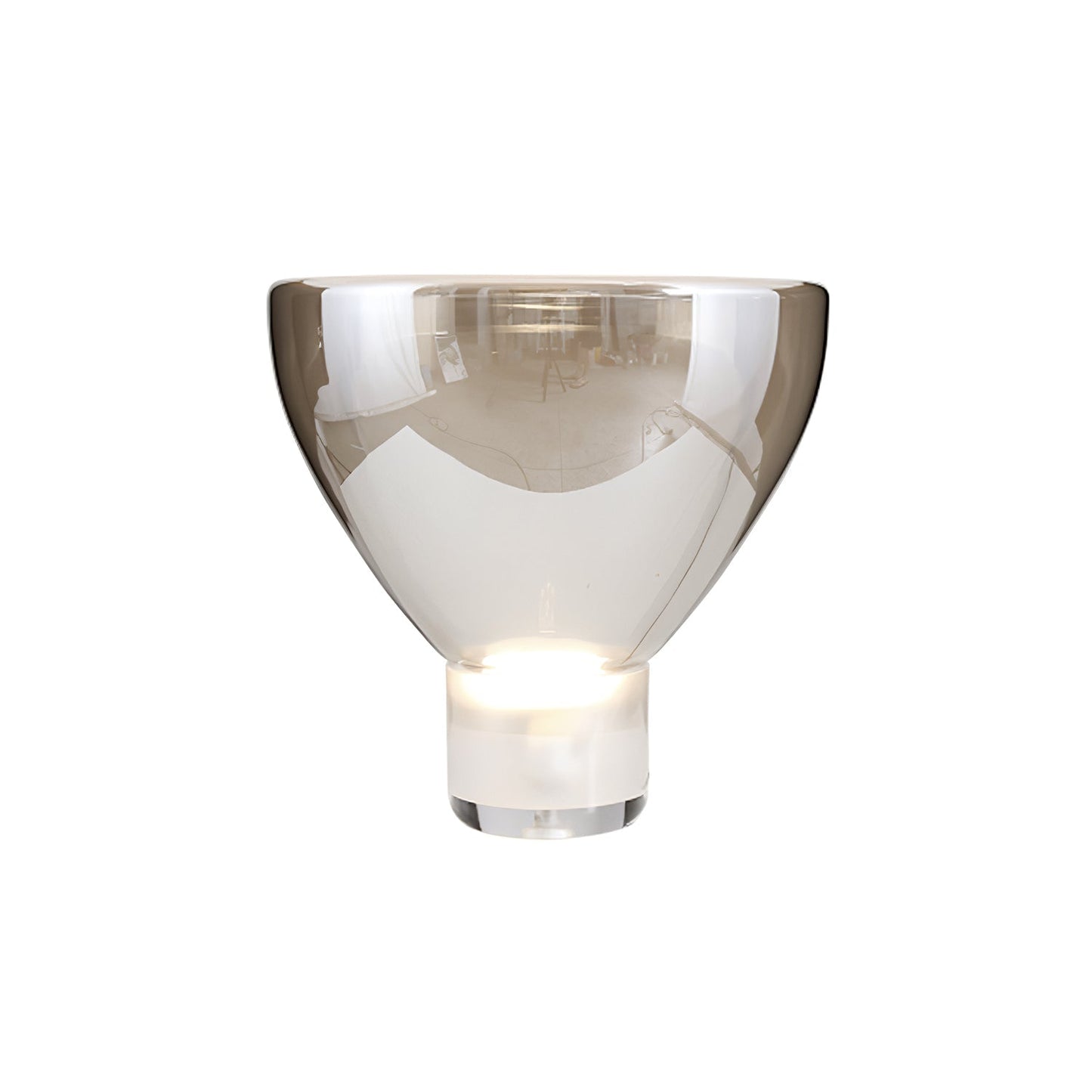 Aella Table Lamp Dia 14.9″ x H 14.5″ / Dia 38cm x H 37cm / Smoke grey / US plug Table lamp