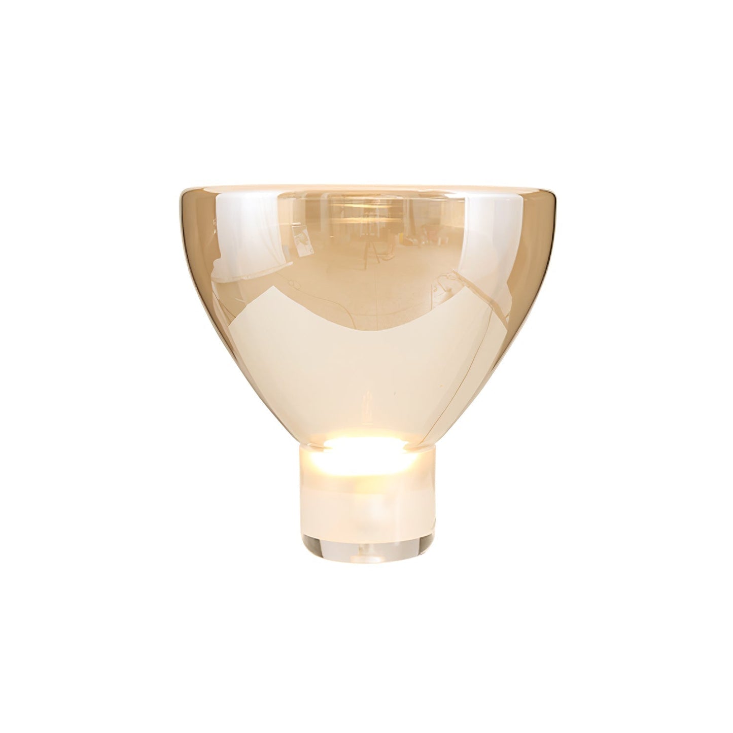 Aella Table Lamp Dia 14.9″ x H 14.5″ / Dia 38cm x H 37cm / Cognac / US plug Table lamp