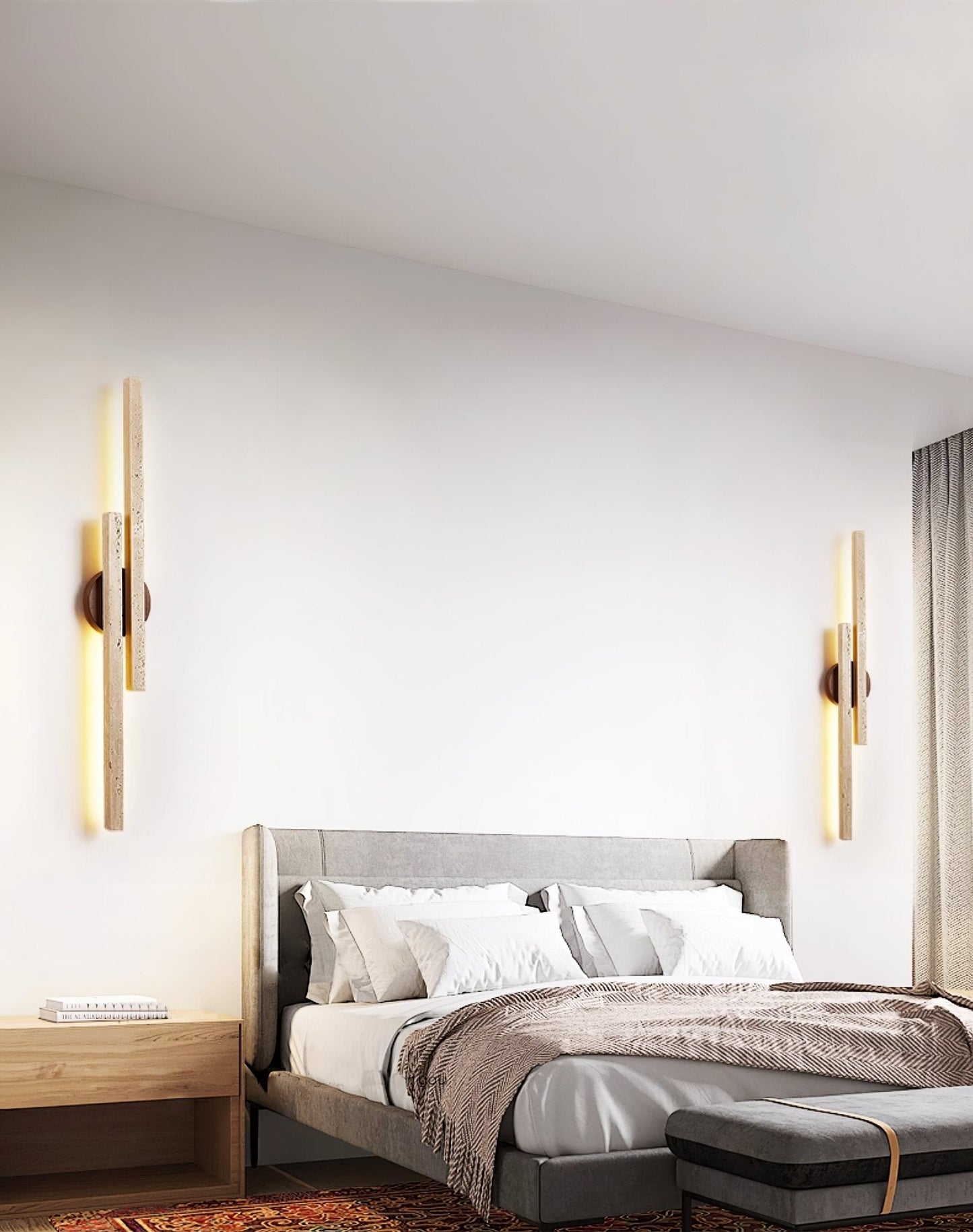 Aeris Travertine Wall Light