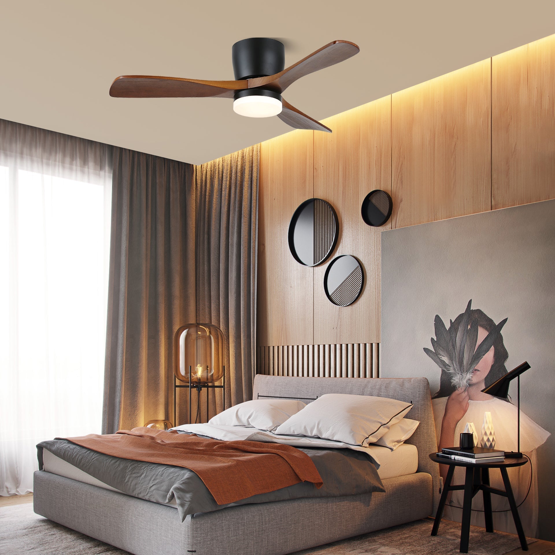 Aerodynamics Wooden 48’’/52’’ Ceiling Fan Light Ceiling fan light