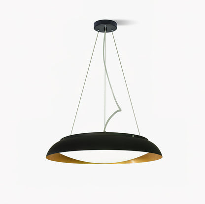 Aero Pendant Light Dia 16.5″ x H 4.3″ / Dia 42cm x H 11cm / Black / Warm White Pendant light