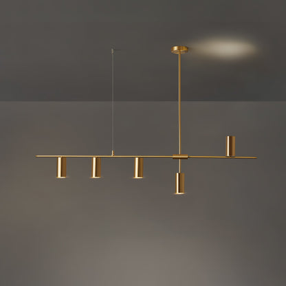Cassandra Linear Chandelier 5-lights: L 52″ x H 25.2″ / Gold 1001 Chandelier