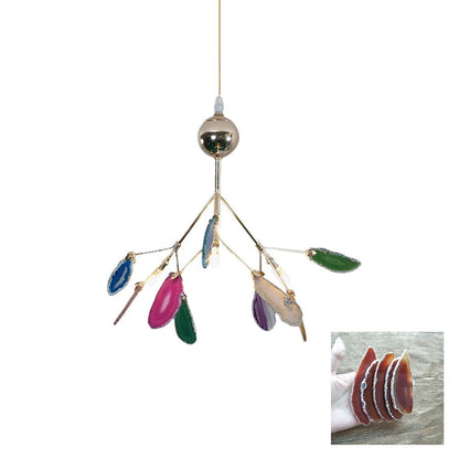Agate Flake Chandelier 4 heads ? 11.8″ x H 11.8″/ Dia 30cm x H 30cm / Orange Chandelier