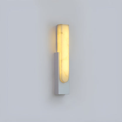 Agatha Alabaster Wall Lamp ? 3.9″ x H 19.7″ / Dia 10cm x H 50cm / White & Warm Light / Single Wall lamp