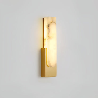 Agatha Alabaster Wall Lamp Dia 3.9″ x H 19.7″ / Dia 10cm x H 50cm / Copper & Warm Light / Single Wall lamp