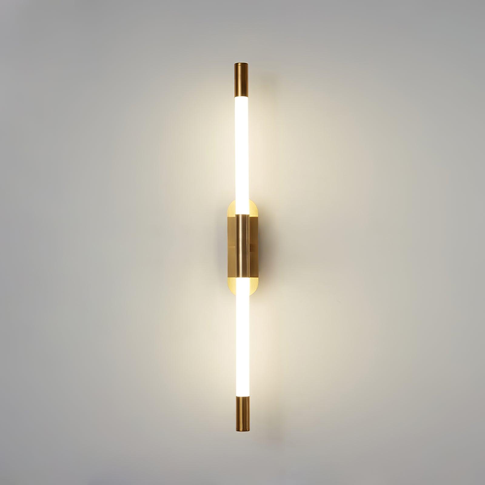 Agnes Sconce Dia 2″ x H 22.4″ / Dia 5cm x H 57cm / Gold / Warm Light Wall lamp