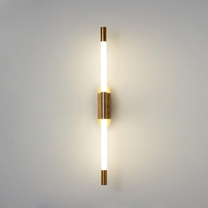 Agnes Sconce Dia 2″ x H 22.4″ / Dia 5cm x H 57cm / Gold / Warm Light Wall lamp