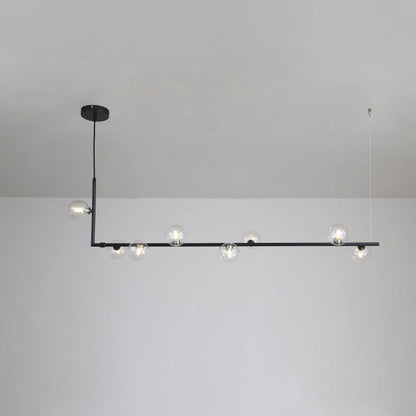 Air 73 Glass Pendant Lamp 8heads L 47.2″ x H 59″ / L 120cm x H 150cm / Black Chandelier