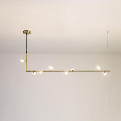 Air 73 Glass Pendant Lamp 8heads L 47.2″ x H 59″ / L 120cm x H 150cm / Gold Chandelier