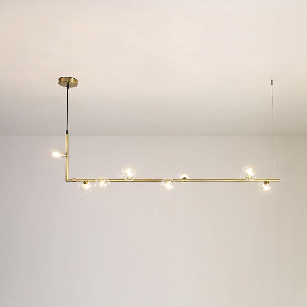 Air 73 Glass Pendant Lamp 8heads L 47.2″ x H 59″ / L 120cm x H 150cm / Gold Chandelier