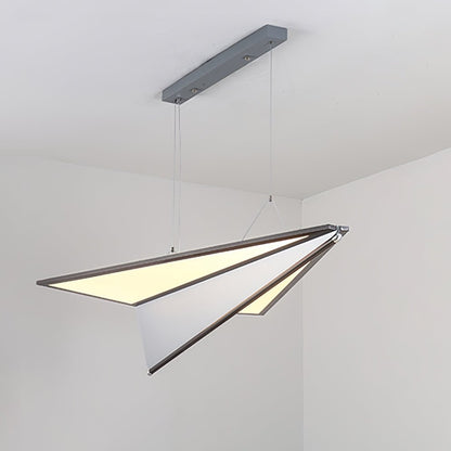 Airplane Pendant Light L 29.1″ x W 22.4″ x H 5.9″ / Dark Grey & White / Warm Light Pendant light