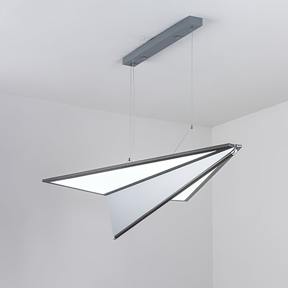 Airplane Pendant Light L 29.1″ x W 22.4″ x H 5.9″ / Dark Grey & White / Cool Light Pendant light
