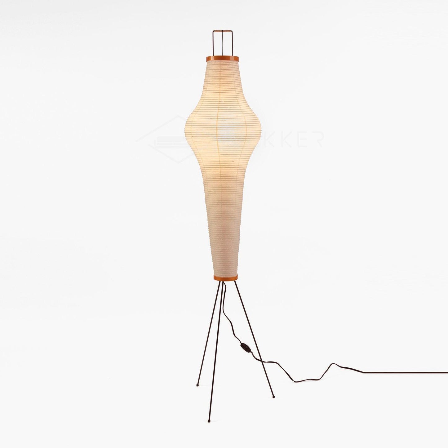 Rice Paper Floor Lamp Akari 14A: ? 13″ x H 63.7″ / Dia 33cm x H 162cm / White / US Plug Floor lamp
