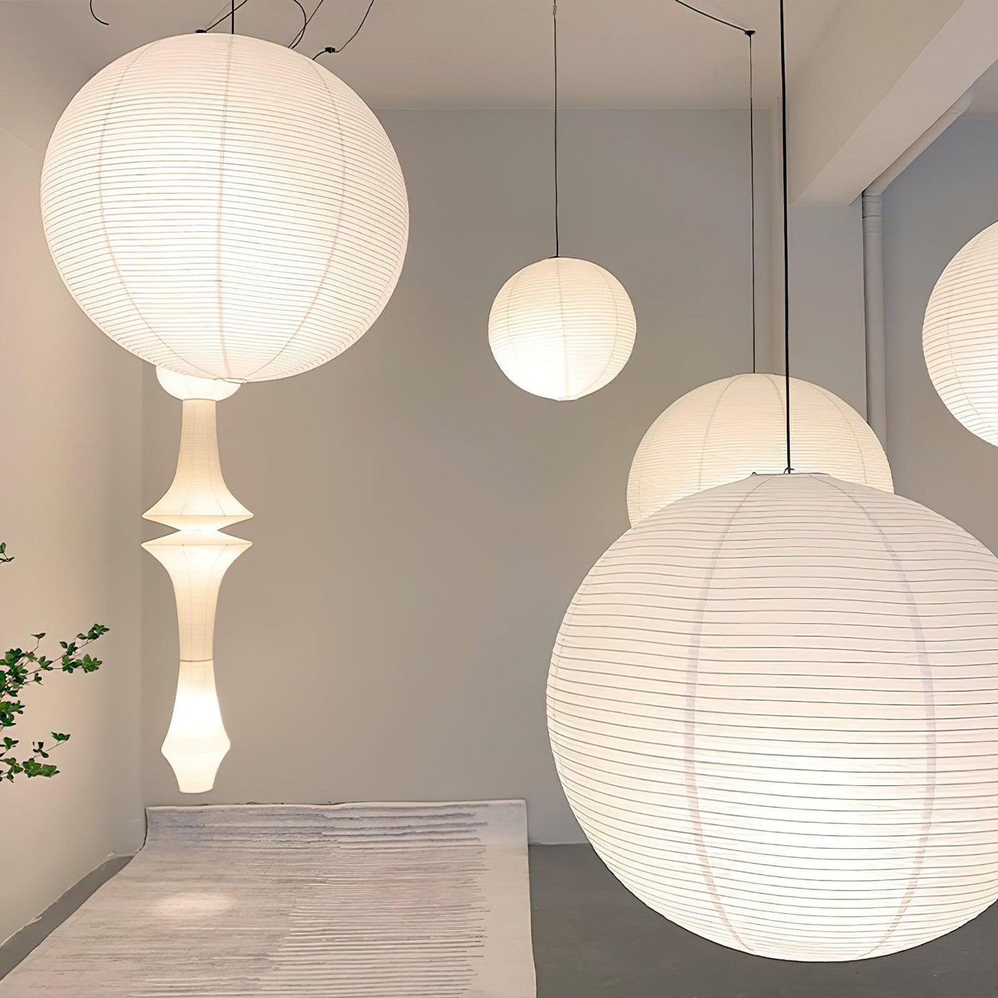 Akari A Round Swag Light 1001 Pendant light