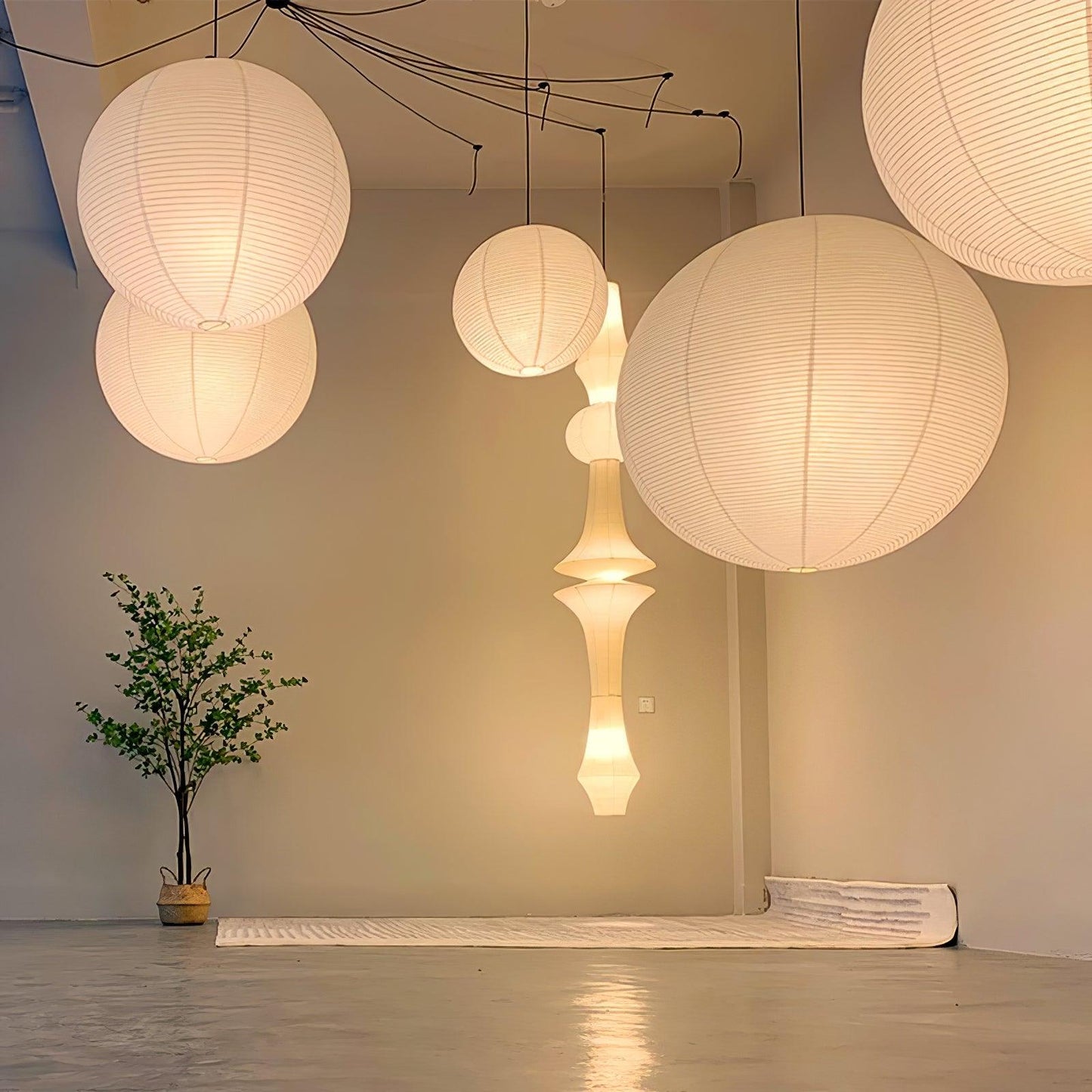 Akari A Pendant Swag Light Pendant light