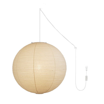 Akari A Round Swag Light ? 35.4″ x H 34.6″ (2 hooks) / White / US Plug 1001 Pendant light
