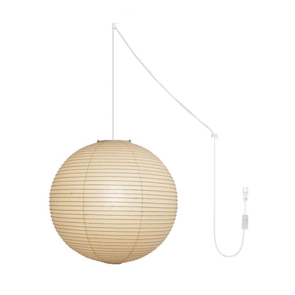 Akari A Round Swag Light ? 29.5″ x H 27.9″ (2 hooks) / White / US Plug 1001 Pendant light