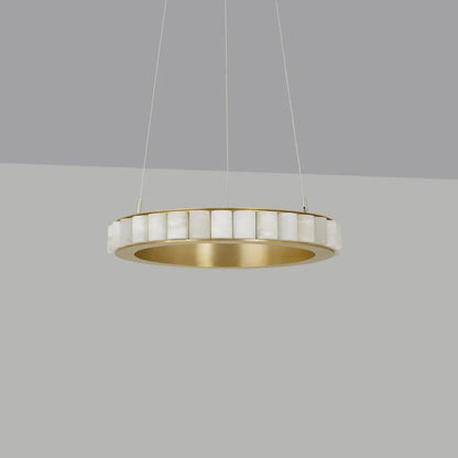 Alabaster Avalon Halo Chandelier Chandelier