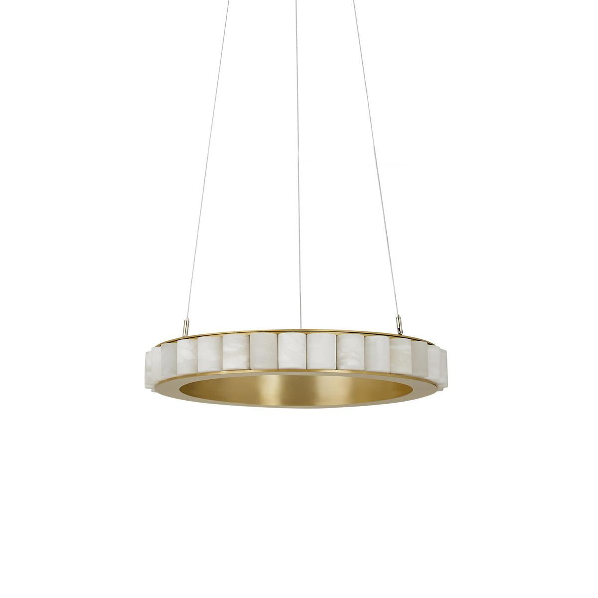 Alabaster Avalon Halo Chandelier Chandelier
