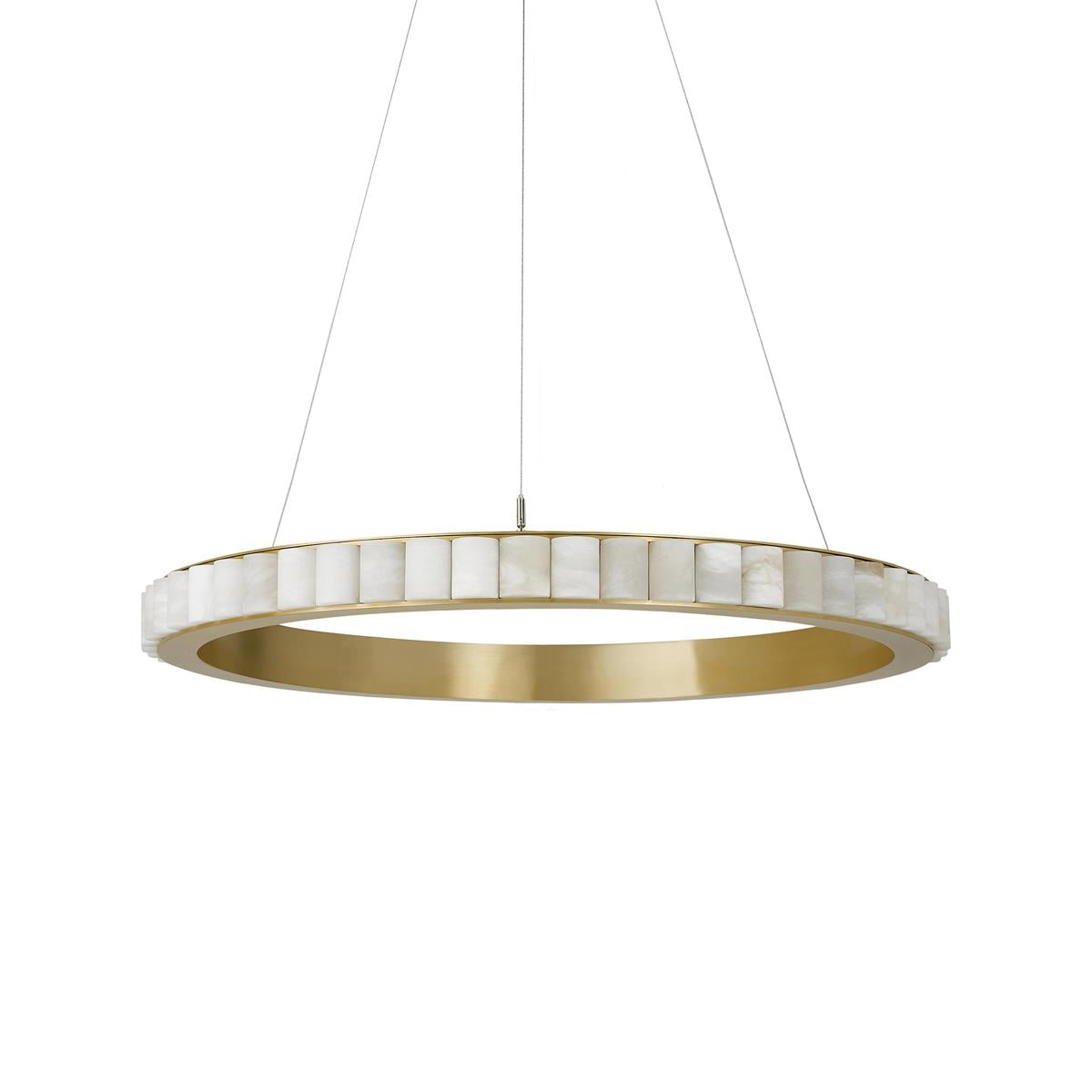 Alabaster Avalon Halo Chandelier Chandelier