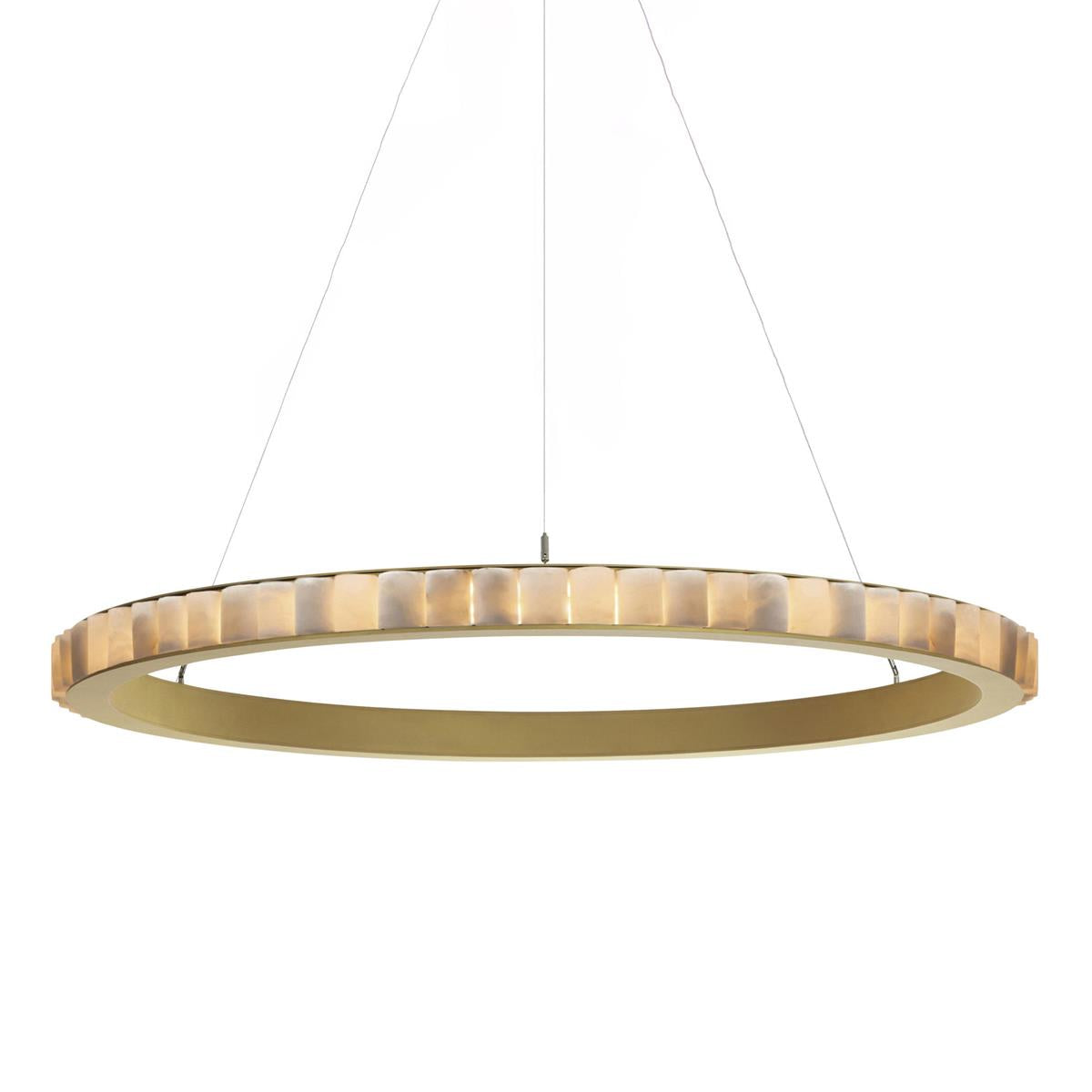 Alabaster Avalon Halo Chandelier Chandelier