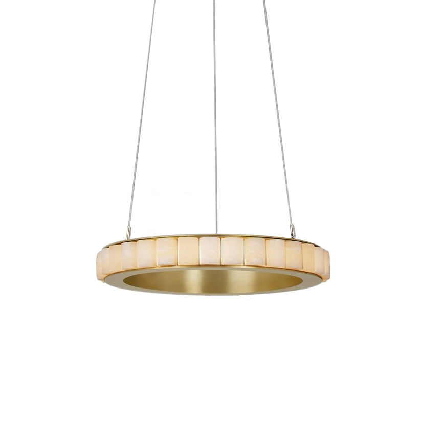 Alabaster Avalon Halo Chandelier Chandelier