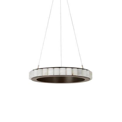 Alabaster Avalon Halo Chandelier Chandelier