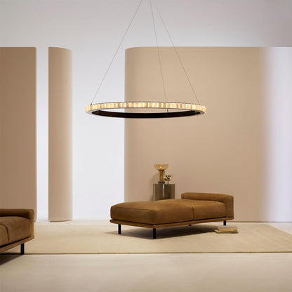 Alabaster Avalon Halo Chandelier Chandelier