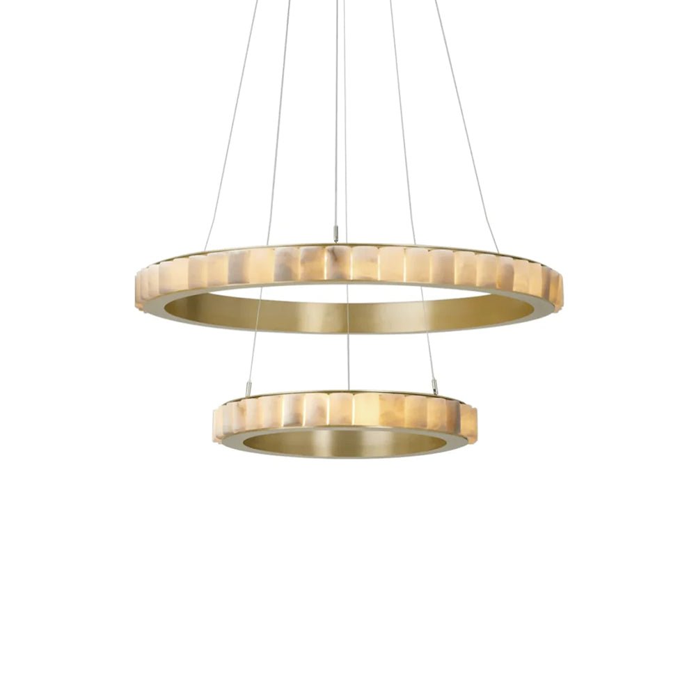 Alabaster Avalon Halo Chandelier Chandelier
