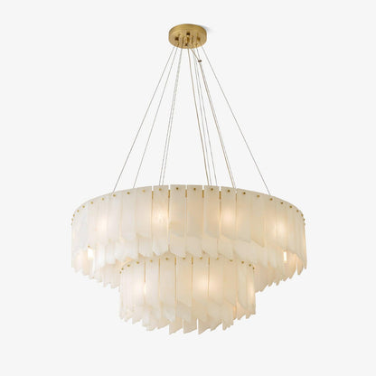 Alabaster Cascade Tiered Chandelier Chandelier
