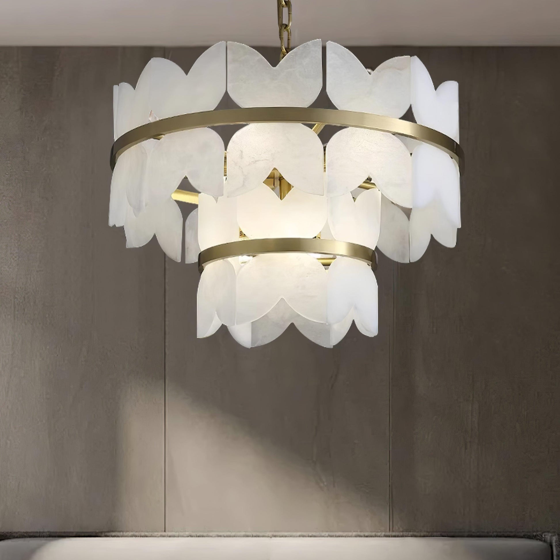 Alabaster Cloudscape Chandelier Chandelier