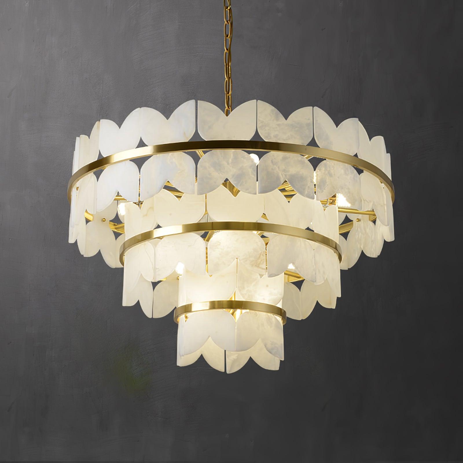 Alabaster Cloudscape Chandelier Chandelier