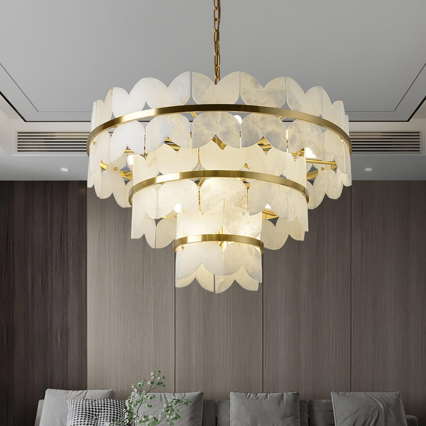Alabaster Cloudscape Chandelier Chandelier