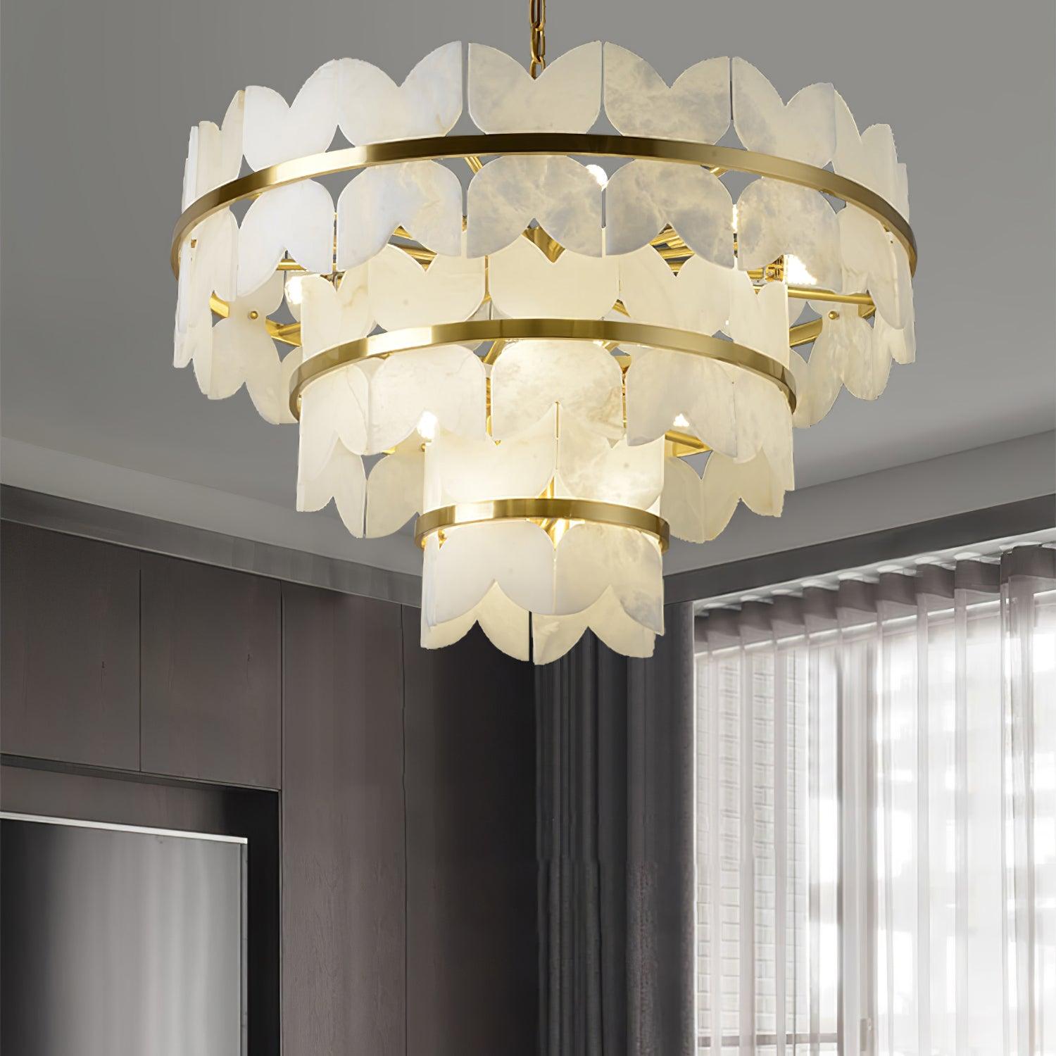 Alabaster Cloudscape Chandelier Chandelier