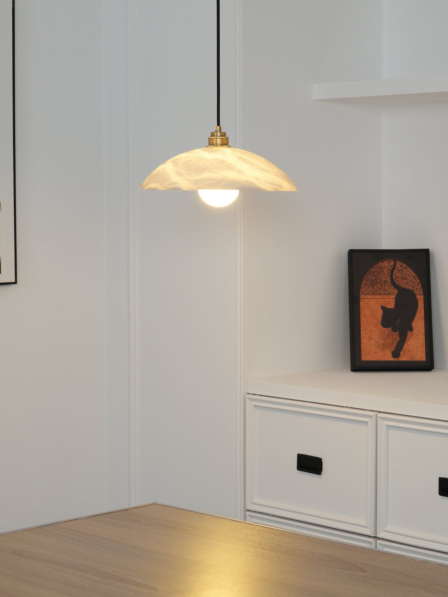 Alabaster Dome Pendant Lamp Pendant light