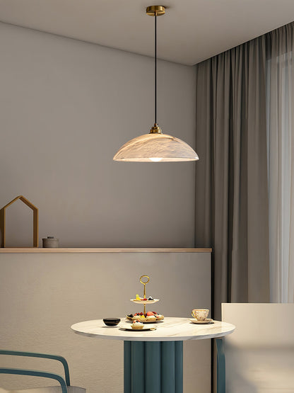 Alabaster Dome Pendant Lamp Pendant light
